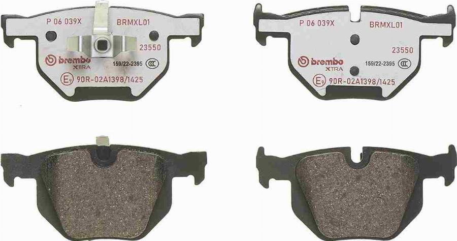 Brembo P 06 039X - Гальмівні колодки, дискові гальма autozip.com.ua
