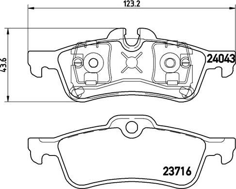 Brembo P 06 032 - Гальмівні колодки, дискові гальма autozip.com.ua