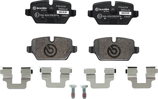 Brembo P 06 037X - Гальмівні колодки, дискові гальма autozip.com.ua