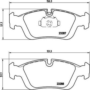 Brembo P 06 024 - Гальмівні колодки, дискові гальма autozip.com.ua