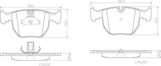 Brembo P06021N - Гальмівні колодки, дискові гальма autozip.com.ua