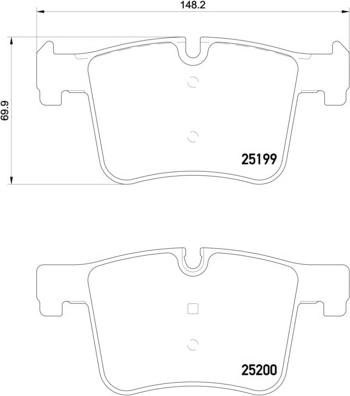 Brembo P 06 075 - Гальмівні колодки, дискові гальма autozip.com.ua