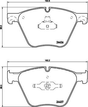 Brembo P 06 073 - Гальмівні колодки, дискові гальма autozip.com.ua