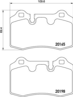 Brembo P 02 003 - Гальмівні колодки, дискові гальма autozip.com.ua