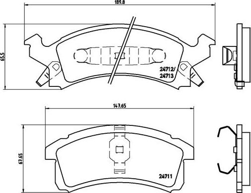 Brembo P 07 004 - Гальмівні колодки, дискові гальма autozip.com.ua