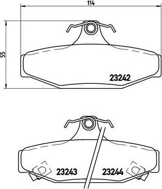 Brembo P 15 004 - Гальмівні колодки, дискові гальма autozip.com.ua