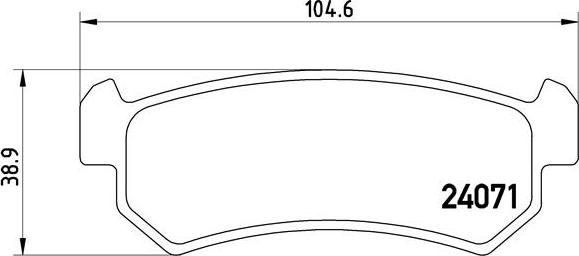 Brembo P 10 001 - Гальмівні колодки, дискові гальма autozip.com.ua