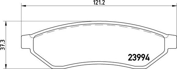 Brembo P 10 008 - Гальмівні колодки, дискові гальма autozip.com.ua