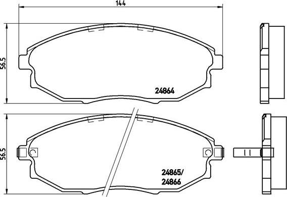 Brembo P 10 007 - Гальмівні колодки, дискові гальма autozip.com.ua