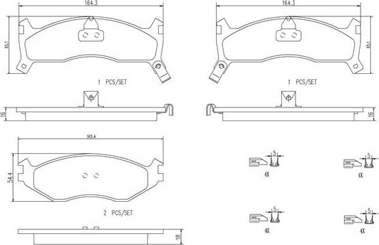 Brembo P11006N - Гальмівні колодки, дискові гальма autozip.com.ua