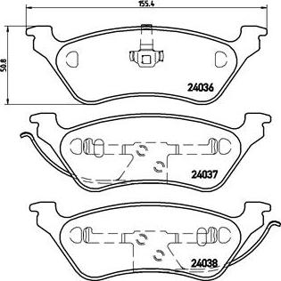 Brembo P 11 014 - Гальмівні колодки, дискові гальма autozip.com.ua