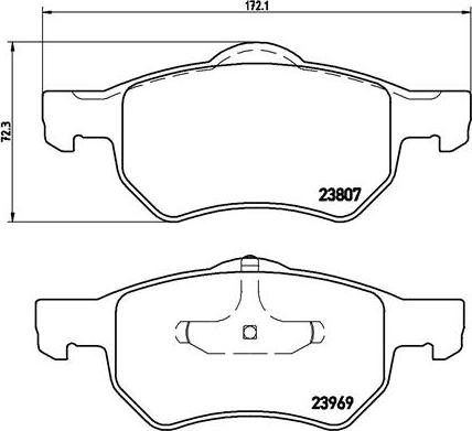 Brembo P 11 013 - Гальмівні колодки, дискові гальма autozip.com.ua