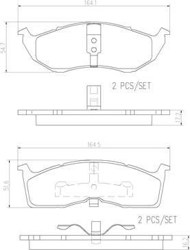 Brembo P11038N - Гальмівні колодки, дискові гальма autozip.com.ua