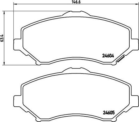 Brembo P 11 025 - Гальмівні колодки, дискові гальма autozip.com.ua