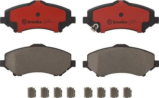 Brembo P11022N - Гальмівні колодки, дискові гальма autozip.com.ua