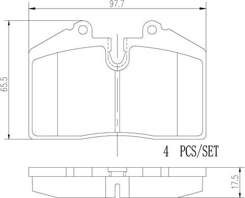 Brembo P85094N - Гальмівні колодки, дискові гальма autozip.com.ua