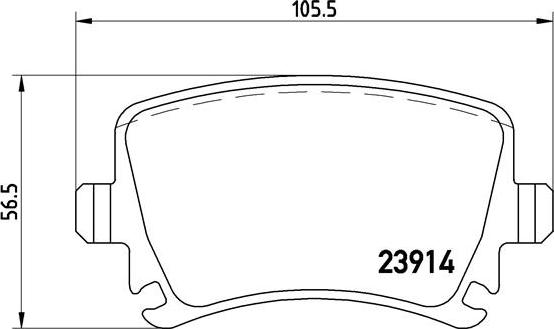 Brembo P 85 095 - Гальмівні колодки, дискові гальма autozip.com.ua