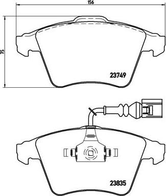 Brembo P 85 090 - Гальмівні колодки, дискові гальма autozip.com.ua