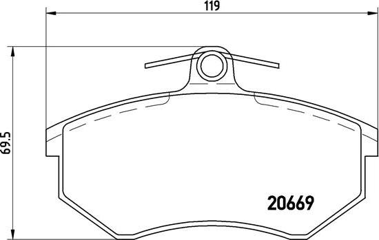 Brembo P 85 093 - Гальмівні колодки, дискові гальма autozip.com.ua