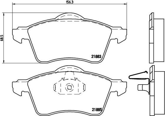 Brembo P 85 047 - Гальмівні колодки, дискові гальма autozip.com.ua