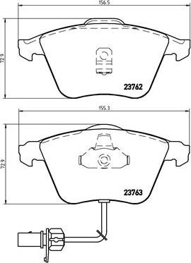 Brembo P 85 056 - Гальмівні колодки, дискові гальма autozip.com.ua