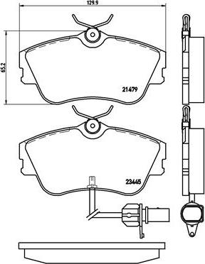 Brembo P 85 050 - Гальмівні колодки, дискові гальма autozip.com.ua