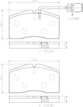 Brembo P85053N - Гальмівні колодки, дискові гальма autozip.com.ua