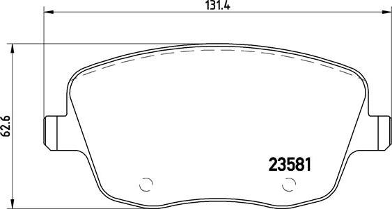 Brembo P 85 057 - Гальмівні колодки, дискові гальма autozip.com.ua