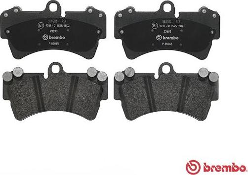 Brembo P 85 065 - Гальмівні колодки, дискові гальма autozip.com.ua