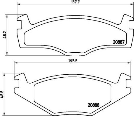 Brembo P 85 012 - Гальмівні колодки, дискові гальма autozip.com.ua