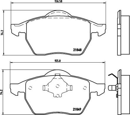 Brembo P 85 039 - Гальмівні колодки, дискові гальма autozip.com.ua