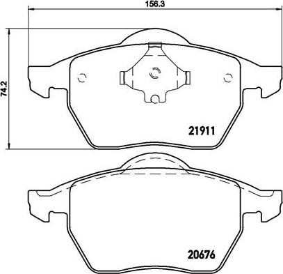 Brembo P 85 035 - Гальмівні колодки, дискові гальма autozip.com.ua