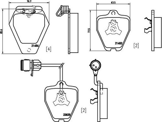 Brembo P85038N - Гальмівні колодки, дискові гальма autozip.com.ua