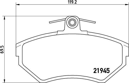 Brembo P 85 032 - Гальмівні колодки, дискові гальма autozip.com.ua