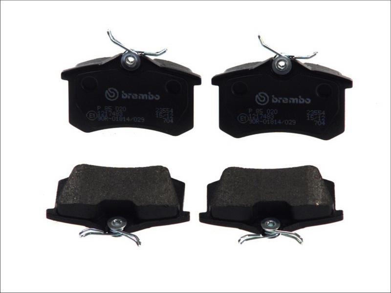 Brembo P 85 020 - Гальмівні колодки, дискові гальма autozip.com.ua