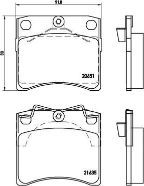 Brembo P 85 027 - Гальмівні колодки, дискові гальма autozip.com.ua