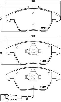 Brembo P 85 075X - Гальмівні колодки, дискові гальма autozip.com.ua