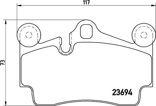 Brembo P 85 070 - Гальмівні колодки, дискові гальма autozip.com.ua