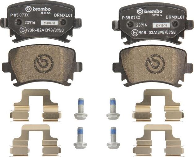 Brembo P 85 073X - Гальмівні колодки, дискові гальма autozip.com.ua