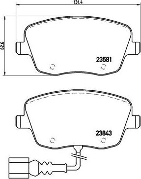 Brembo P 85 077 - Гальмівні колодки, дискові гальма autozip.com.ua