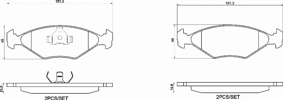 Brembo P 85 197 - Гальмівні колодки, дискові гальма autozip.com.ua