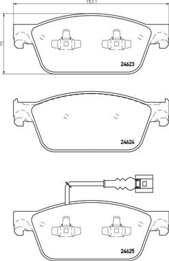 Brembo P 85 141 - Гальмівні колодки, дискові гальма autozip.com.ua