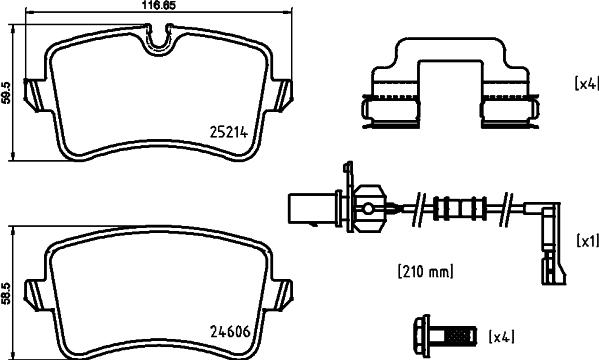 Brembo P 85 150 - Гальмівні колодки, дискові гальма autozip.com.ua