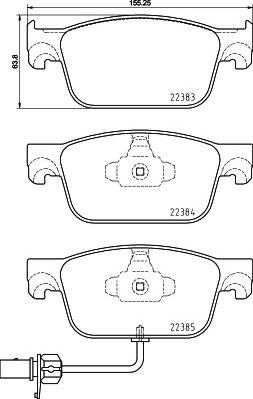 Brembo P 85 153 - Гальмівні колодки, дискові гальма autozip.com.ua