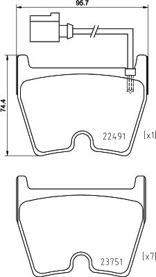 Brembo P 85 152X - Гальмівні колодки, дискові гальма autozip.com.ua