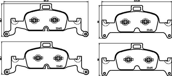 Brembo P 85 164 - Гальмівні колодки, дискові гальма autozip.com.ua