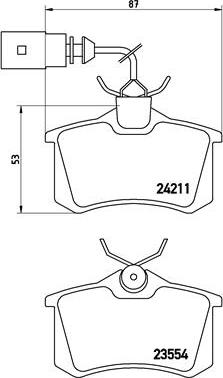 Brembo P 85 101 - Гальмівні колодки, дискові гальма autozip.com.ua