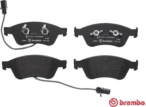 Brembo P 85 102 - Гальмівні колодки, дискові гальма autozip.com.ua