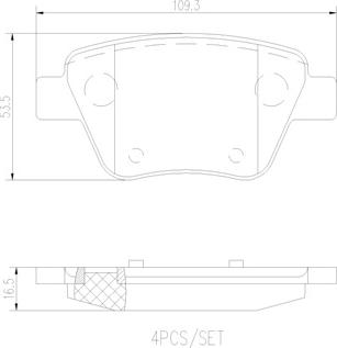 Brembo P85114N - Гальмівні колодки, дискові гальма autozip.com.ua