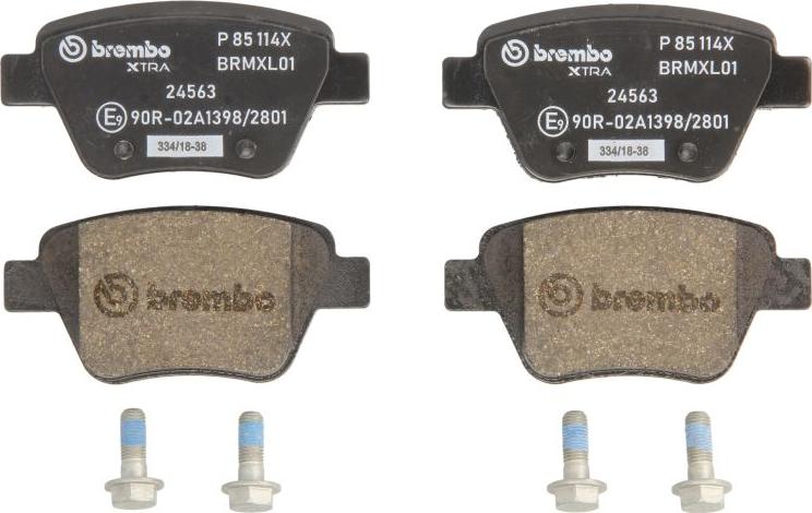 Brembo P 85 114X - Гальмівні колодки, дискові гальма autozip.com.ua